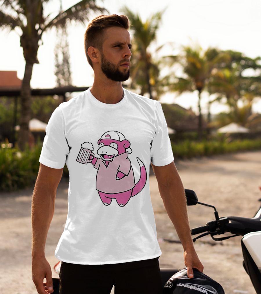 Slowpoke Pokemon Slowbro Frat Beer Cap T-Shirt