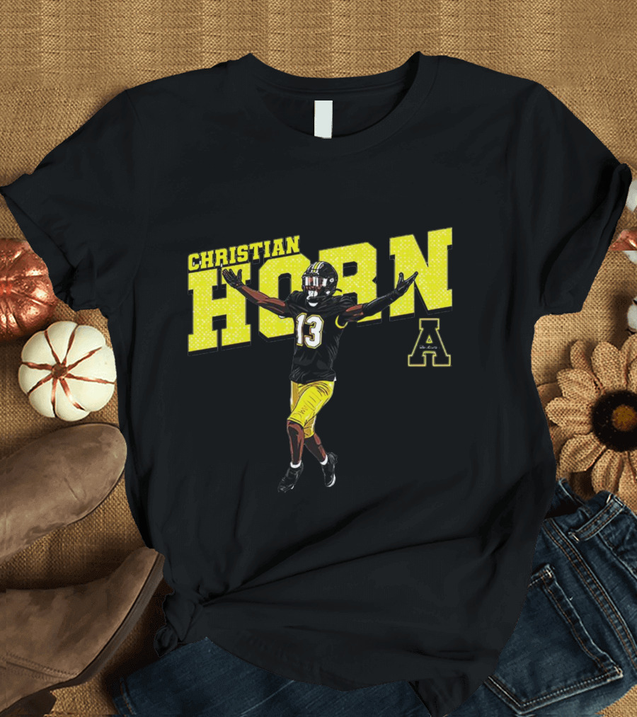 Christian Horn App State NCAA Football Player Number 13 T-Shirt
