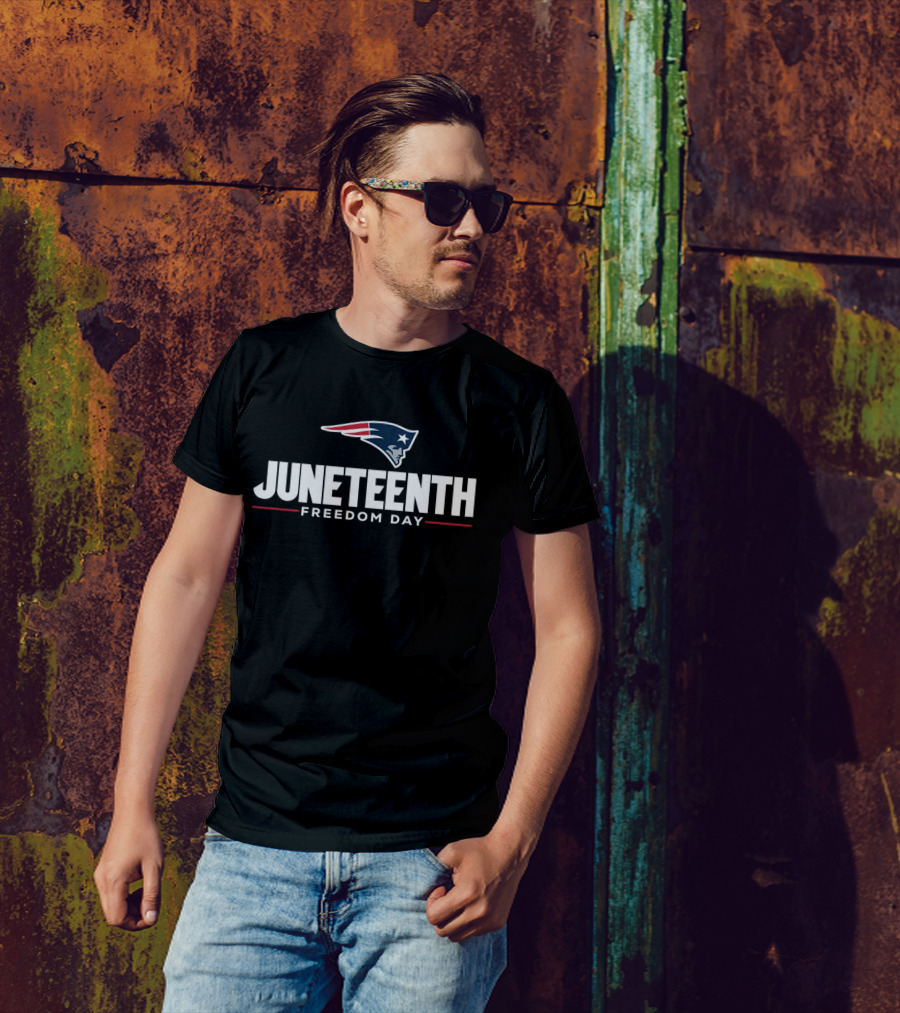 Juneteenth Freedom Day New England Patriots T-Shirt