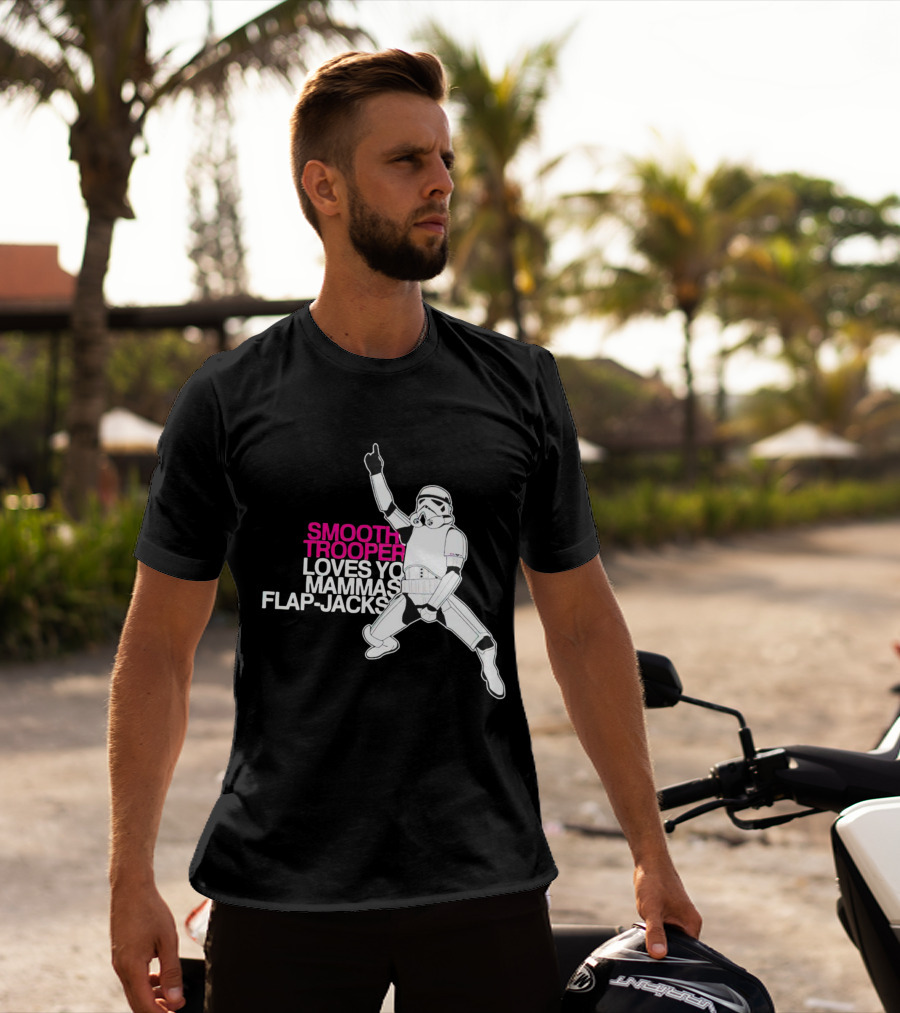 Smooth Trooper Loves Yo Mammas Flap-Jacks Stormtrooper Dance Pose T-Shirt