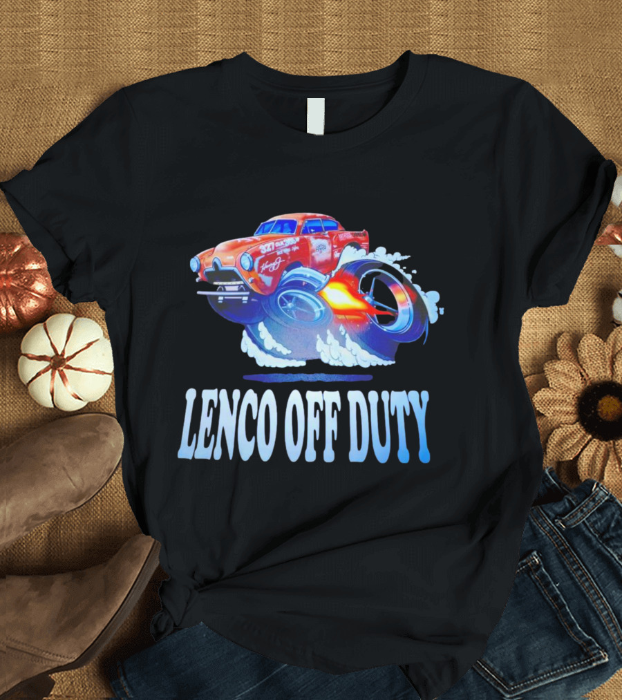 Lenco Off Duty 327 Chevy Racing Hot Rod Ford 1950 T-Shirt