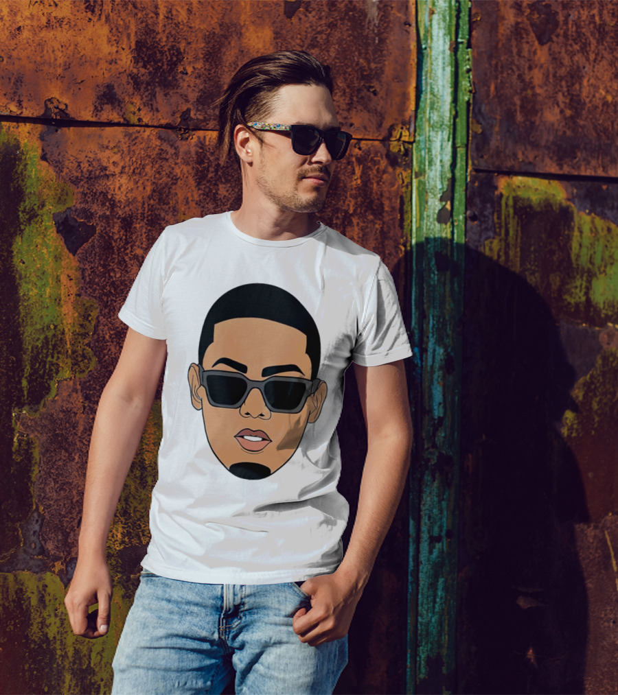 Myke Towers Sunglasses Facial T-Shirt