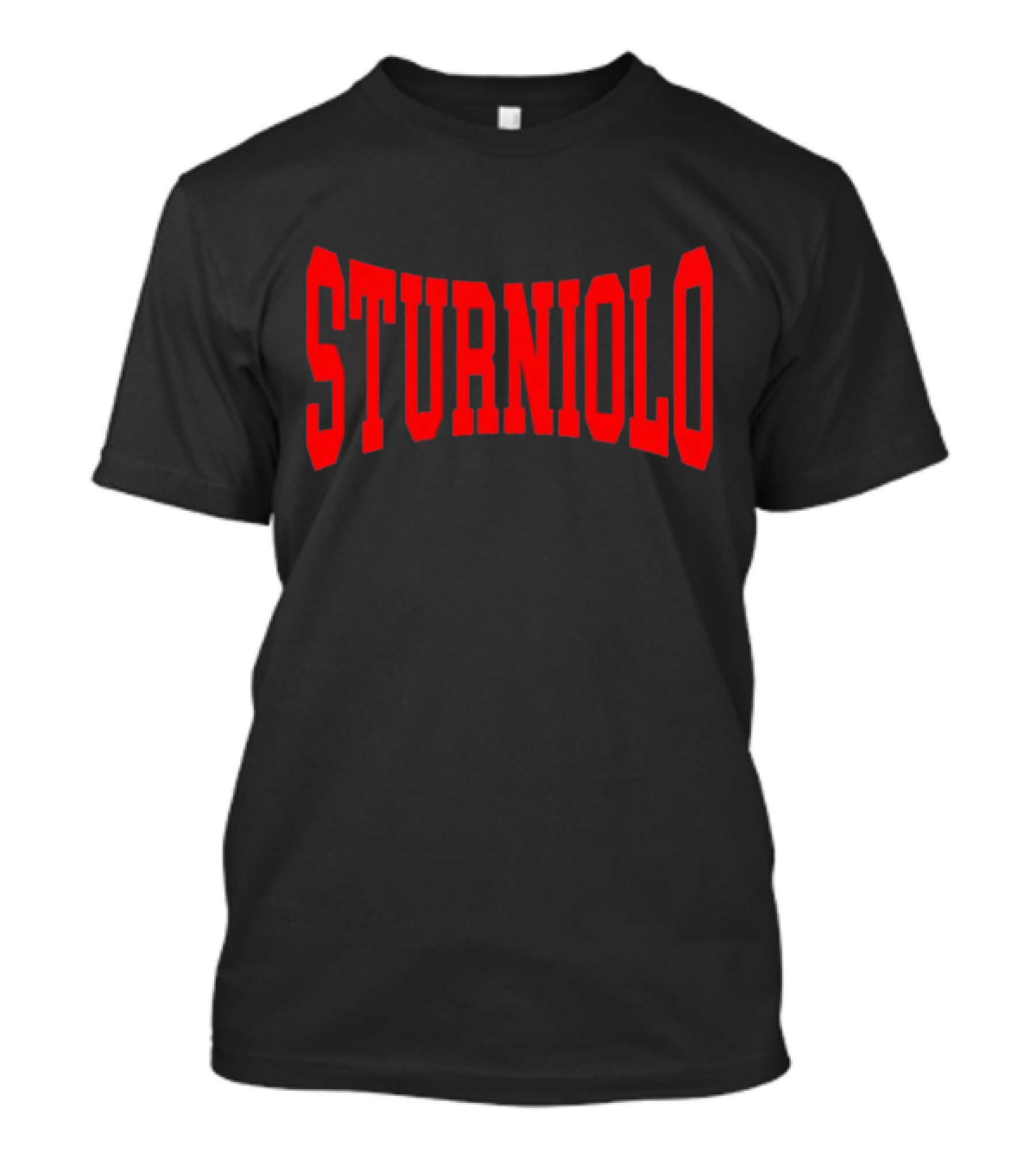 STURNIOLO Bold Red Arch Text T-Shirt