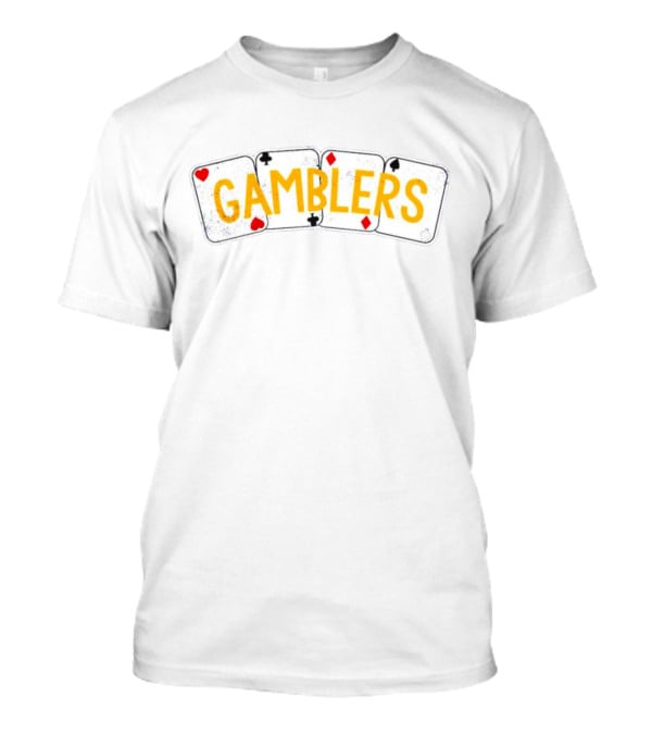 Las Vegas Gamblers Playing Cards T-Shirt