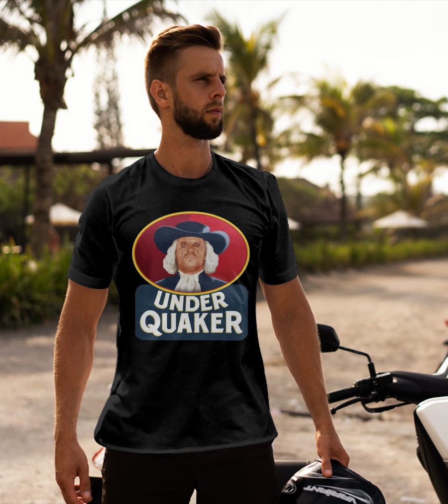 Quaker Oats Logo Parody Under Quaker T-Shirt