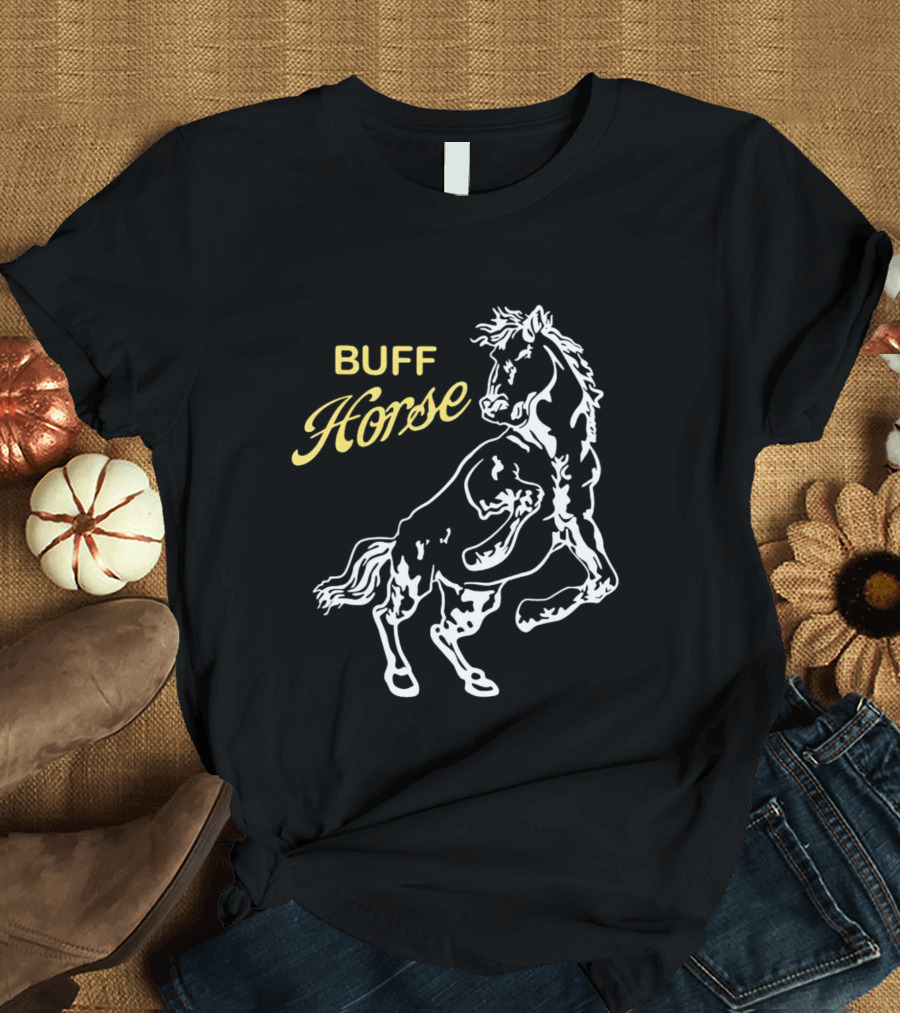 Buff Horse Stallion Graphic Strength T-Shirt