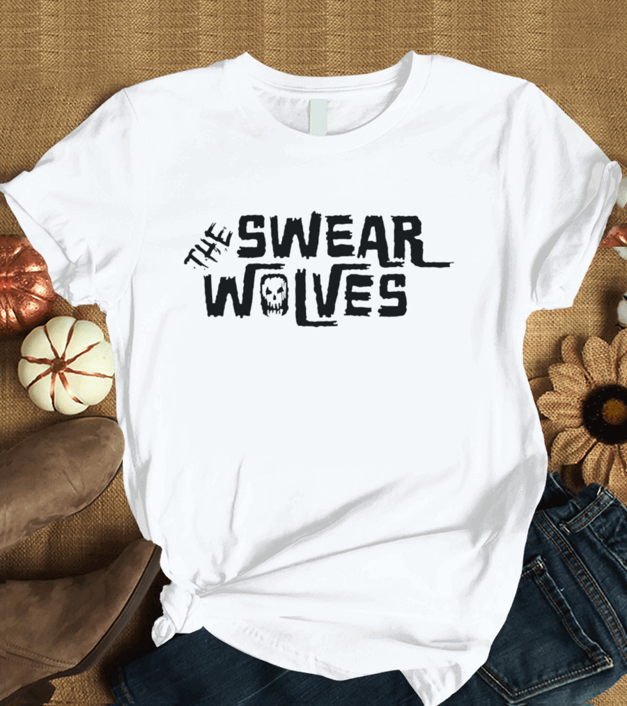 The Swear Wolves Skull Lettering T-Shirt