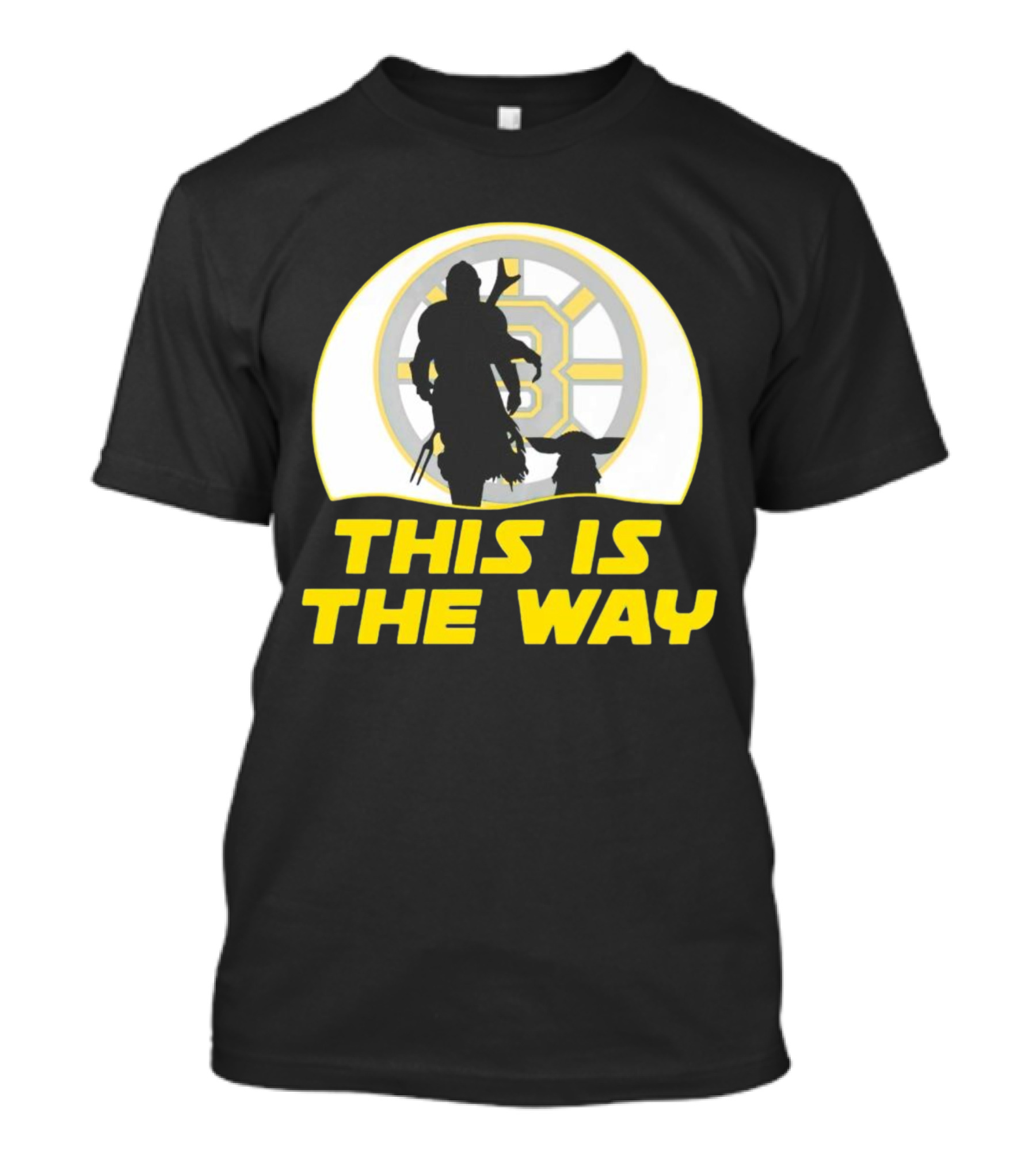 Boston Bruins This Is The Way Mandalorian Crossover T-Shirt