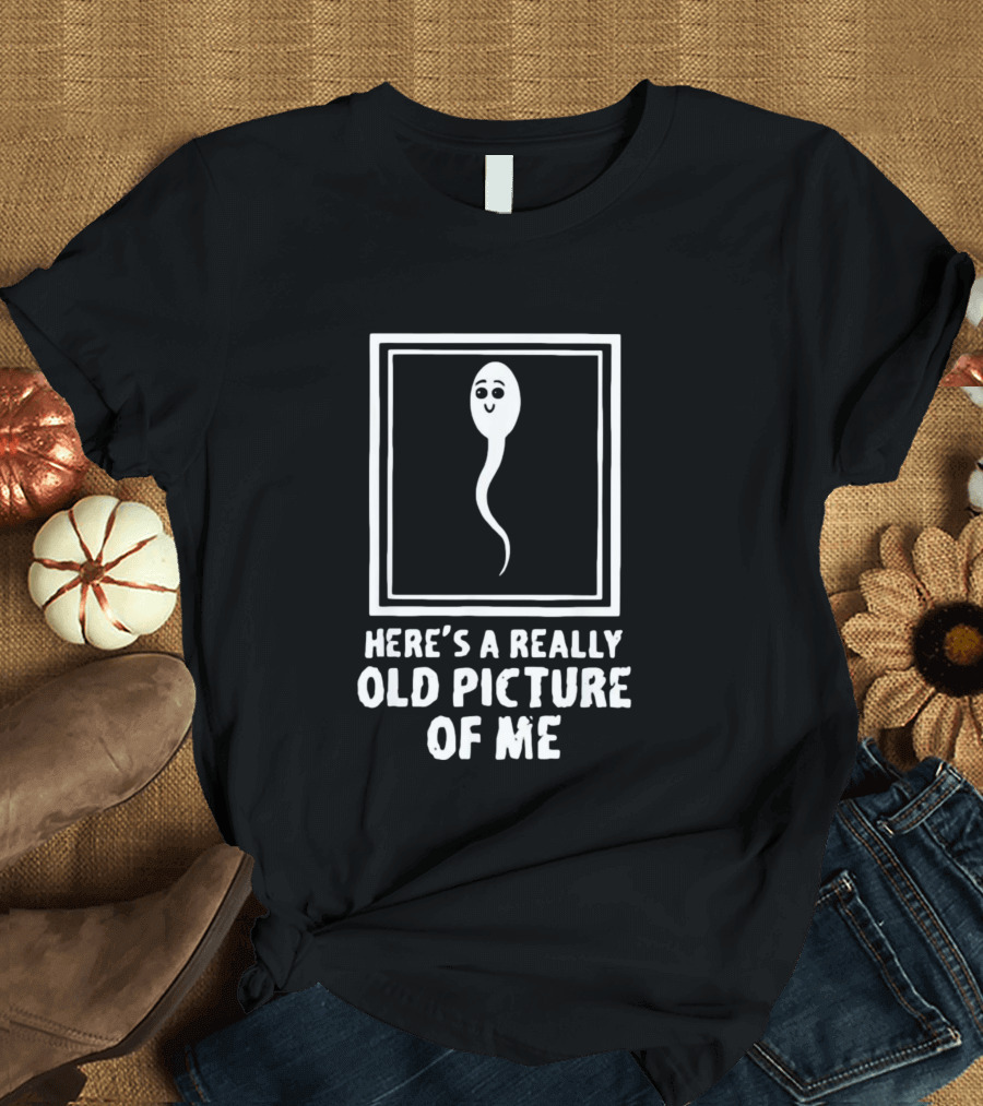 Here’s A Really Old Picture Of Me Retro Humor Sperm Cartoon T-Shirt
