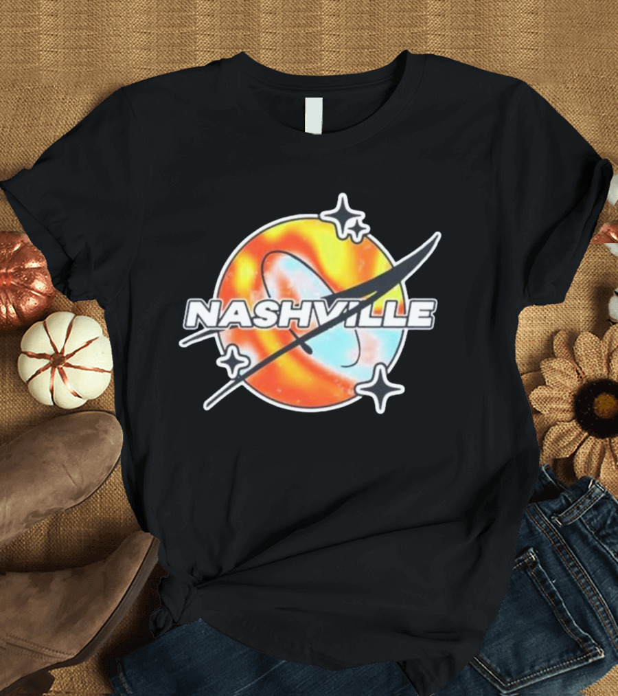 Nashville Melty Space Planet T-Shirt