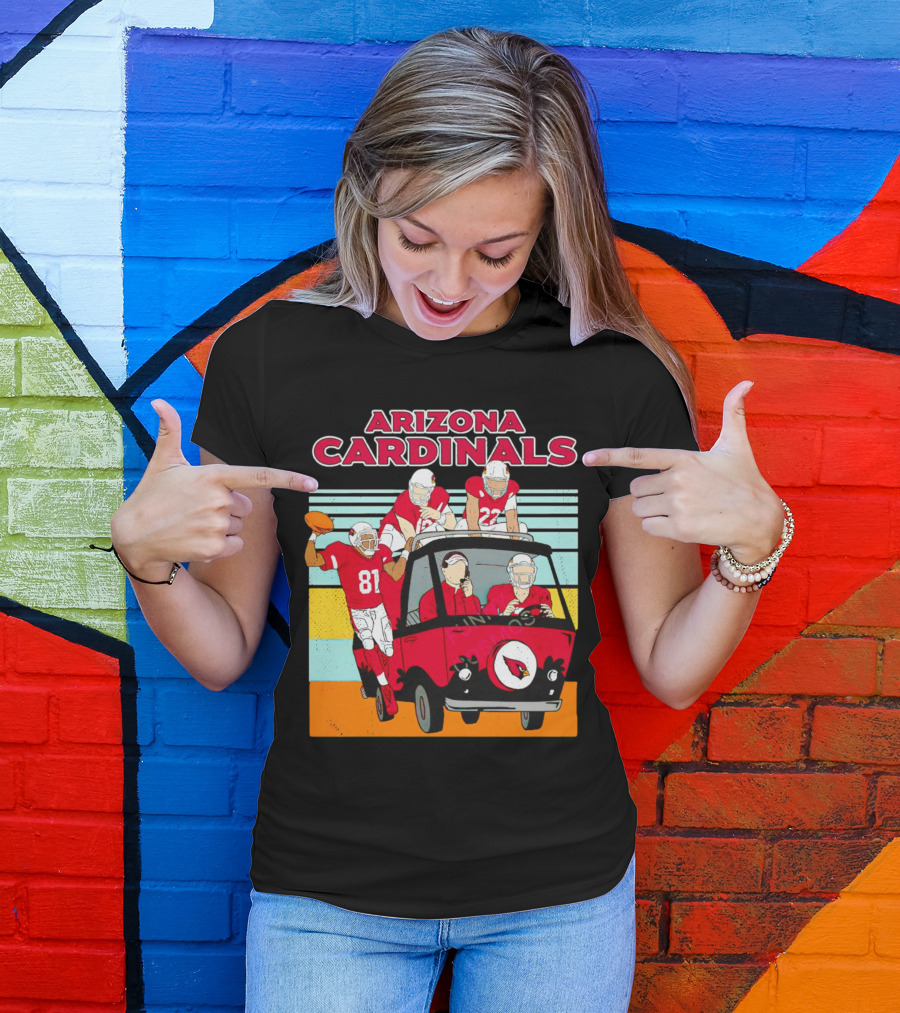 Arizona Cardinals Vintage Football Friends T-Shirt
