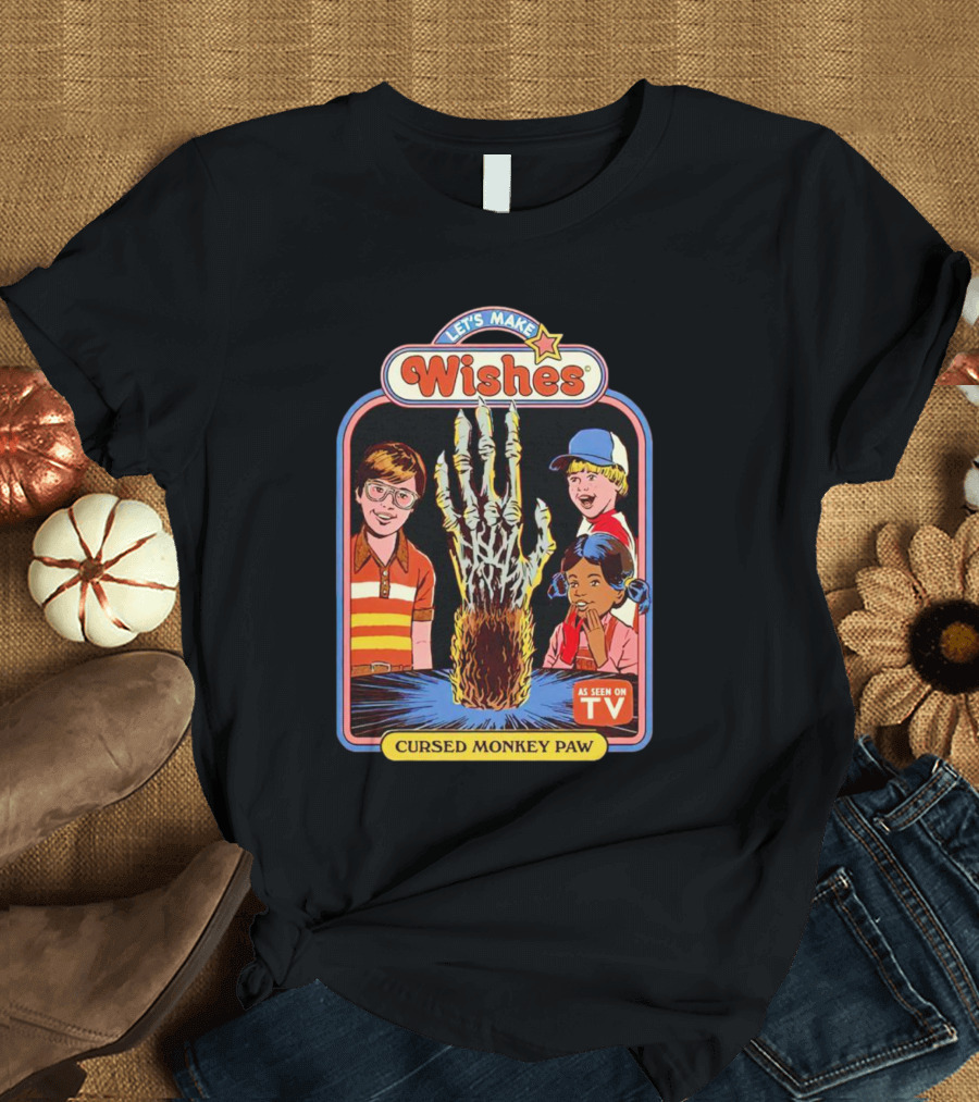 Let’s Make Wishes Cursed Monkey Paw As Seen On TV T-Shirt