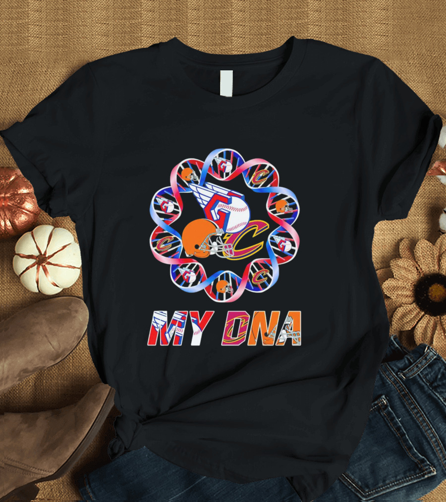 My DNA Cleveland Browns Cavaliers Guardians T-Shirt