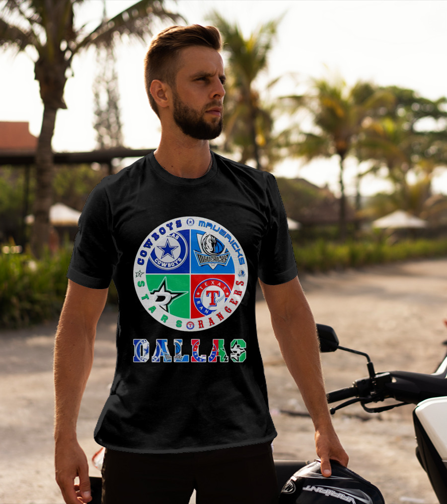 Dallas Cowboys Mavericks Stars Rangers Texas Sports T-Shirt