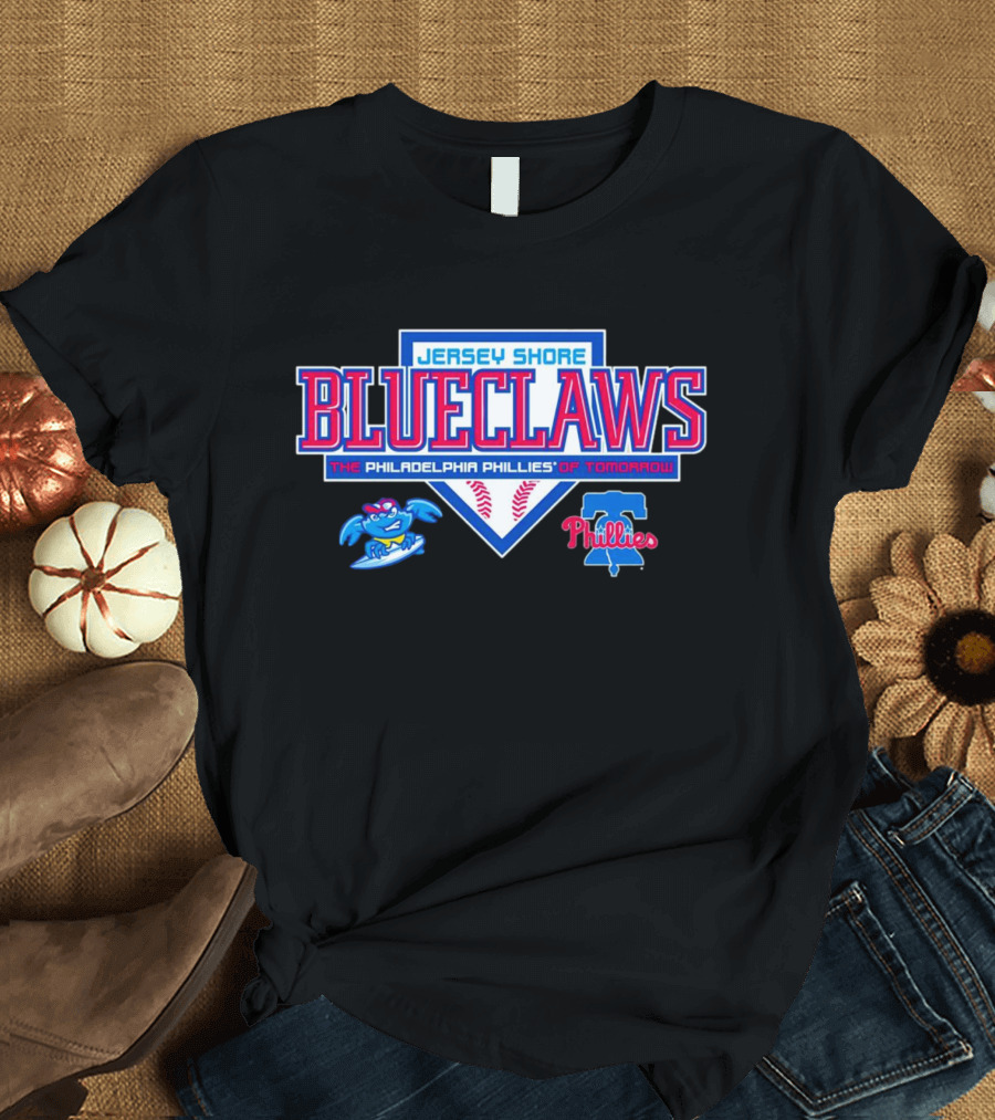 Jersey Shore BlueClaws The Philadelphia Phillies Of Tomorrow Minor League Baseball Team T-Shirt