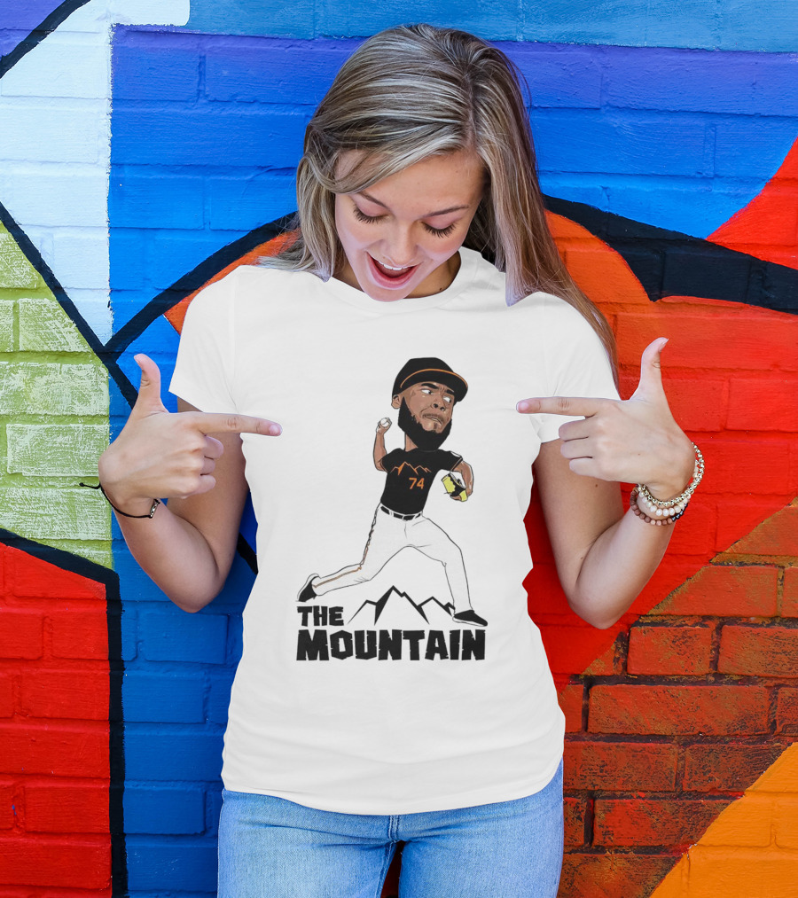 The Mountain Félix Bautista 74 Baltimore Orioles Pitcher T-Shirt