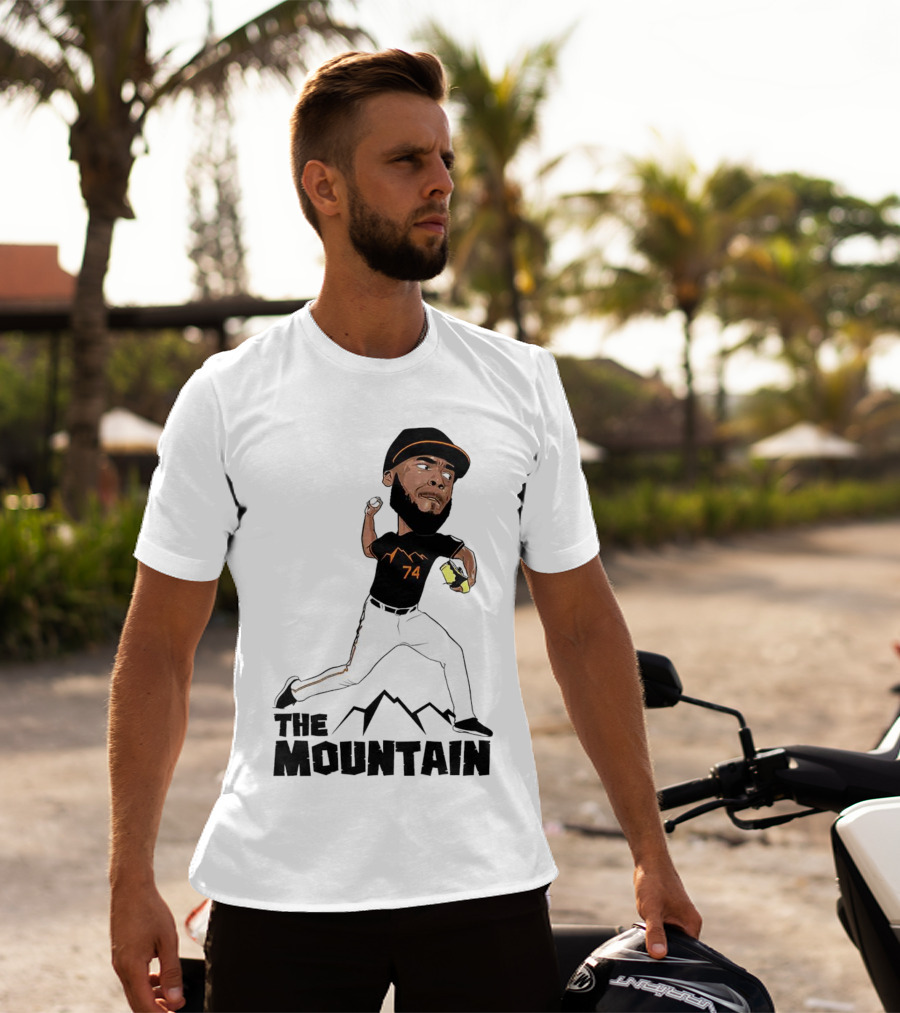 The Mountain Félix Bautista 74 Baltimore Orioles Pitcher T-Shirt