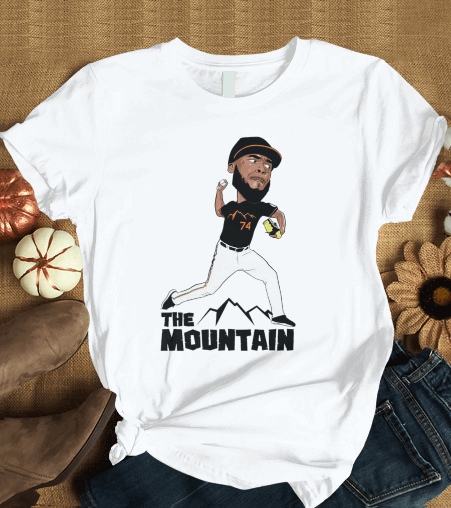 The Mountain Félix Bautista 74 Baltimore Orioles Pitcher T-Shirt