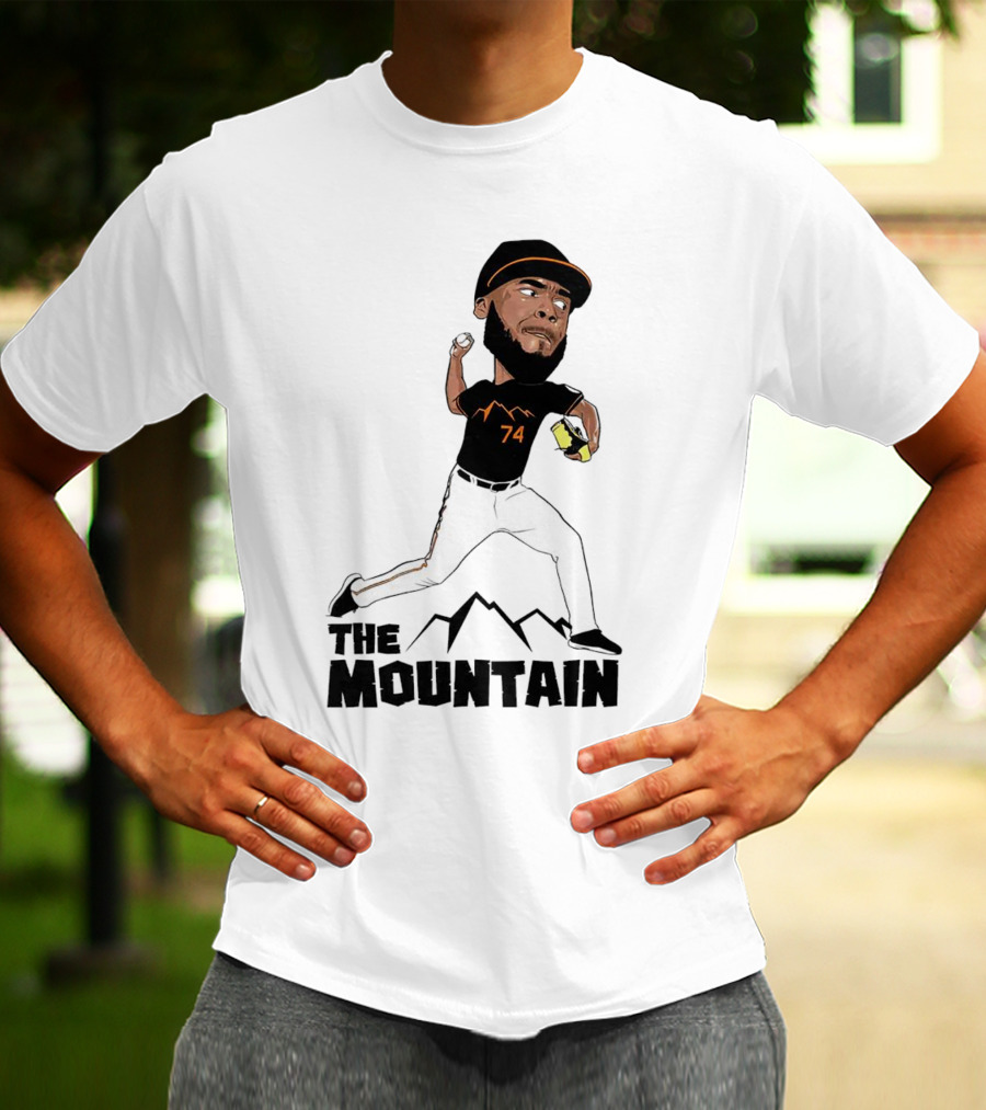 The Mountain Félix Bautista 74 Baltimore Orioles Pitcher T-Shirt