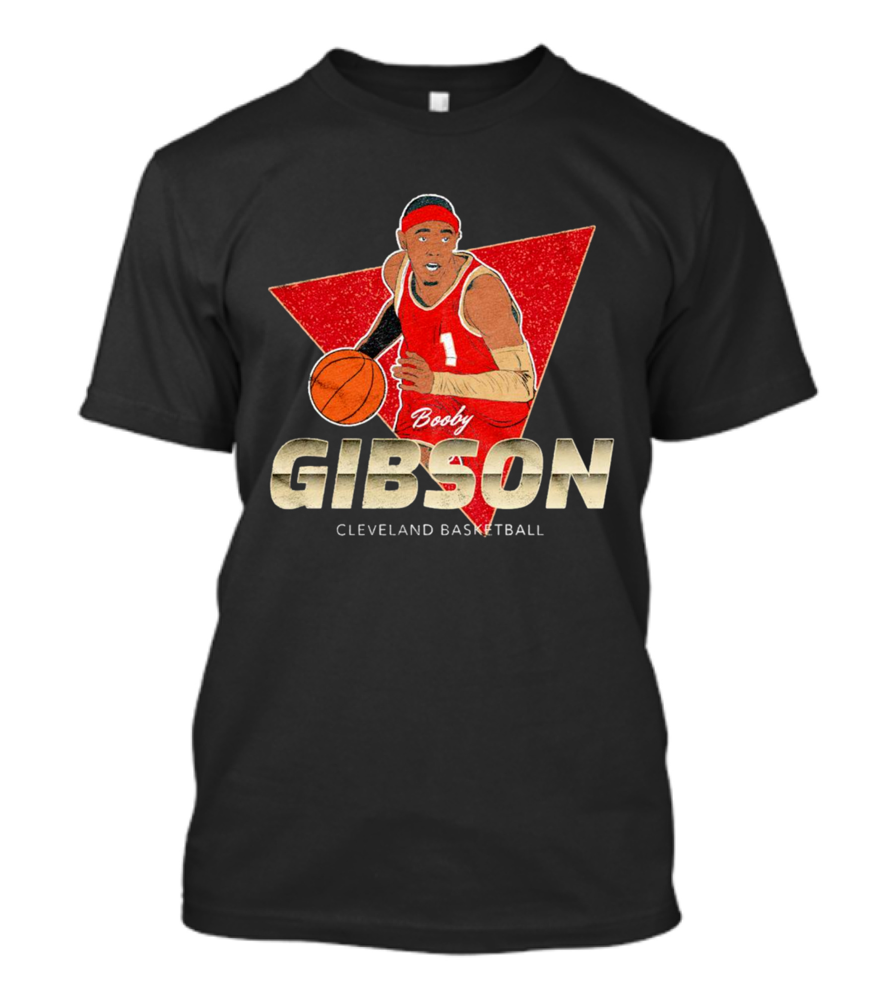 Booby Gibson Cleveland Basketball Player Number 1 T-Shirt