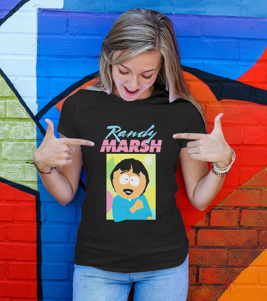 Randy Marsh Cartoon Character Colorful T-Shirt
