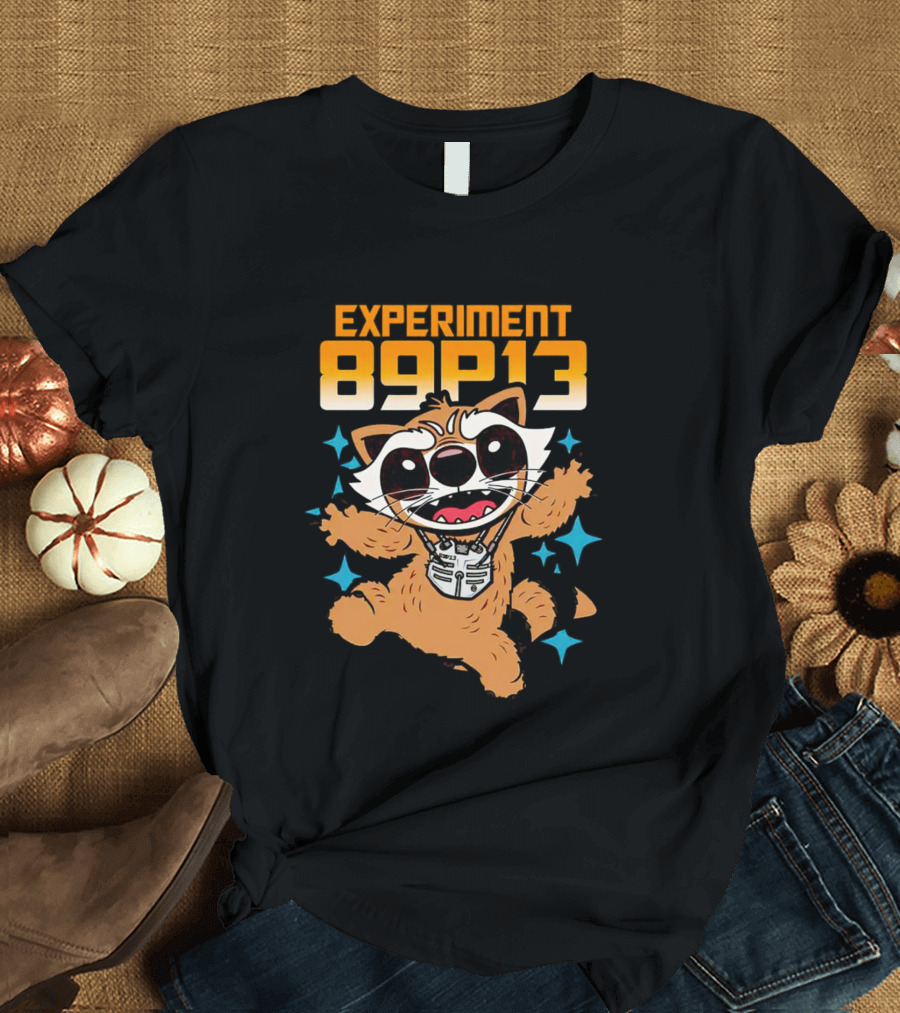 Experiment 89P13 Rocket Raccoon Cute Character T-Shirt