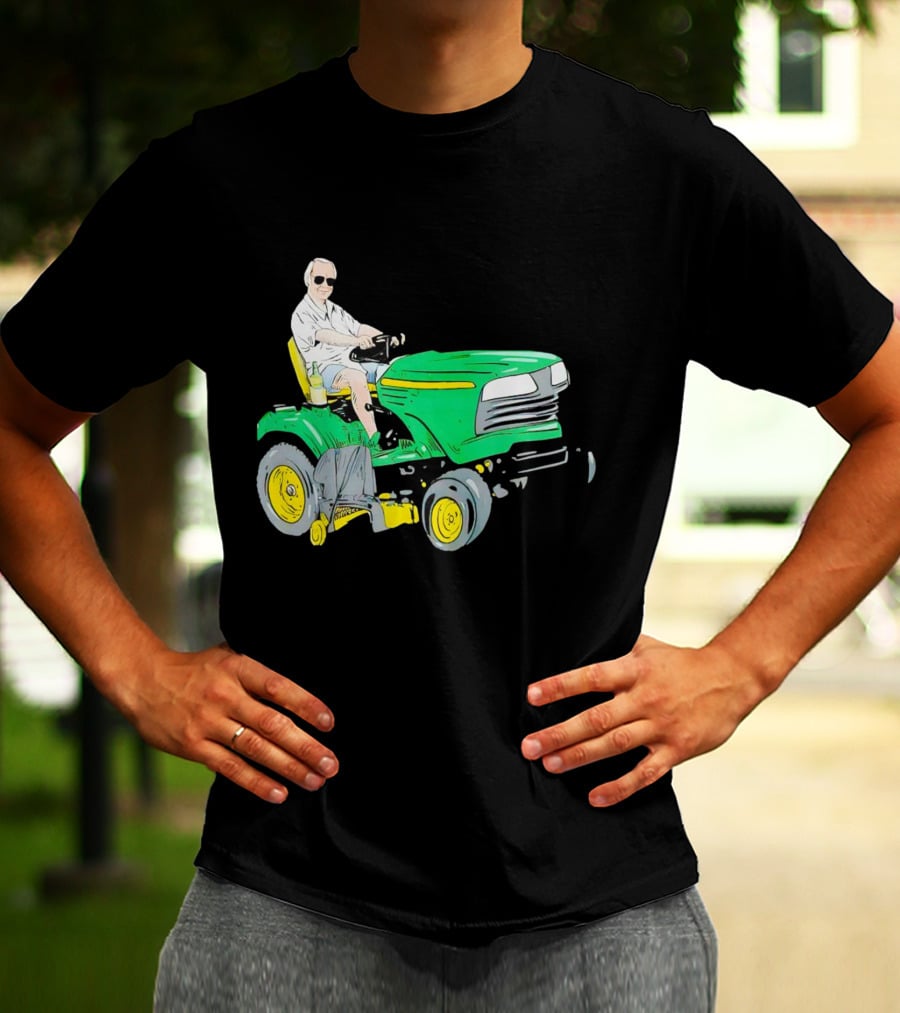 George Jones No Show Jones Riding Green Tractor T-Shirt