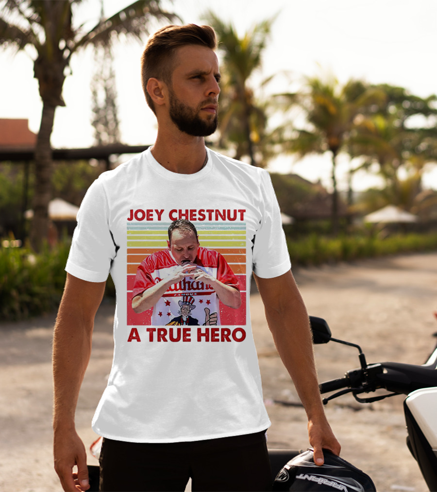 Joey Chestnut Nathan's Famous A True Hero T-Shirt