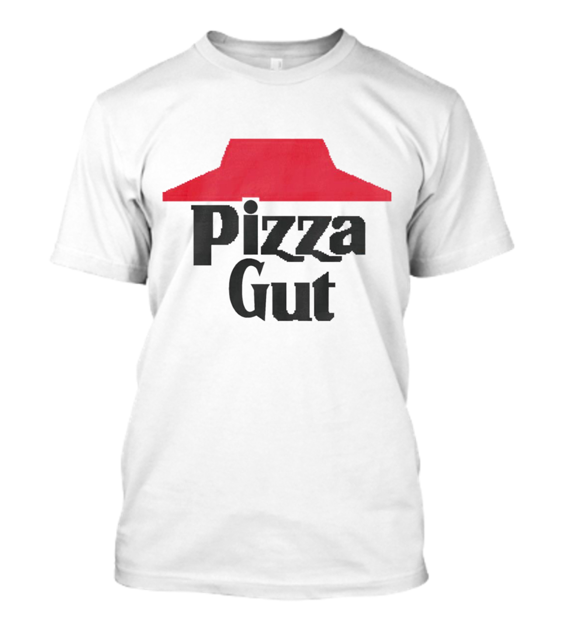Pizza Gut Parody Red Hat T-Shirt