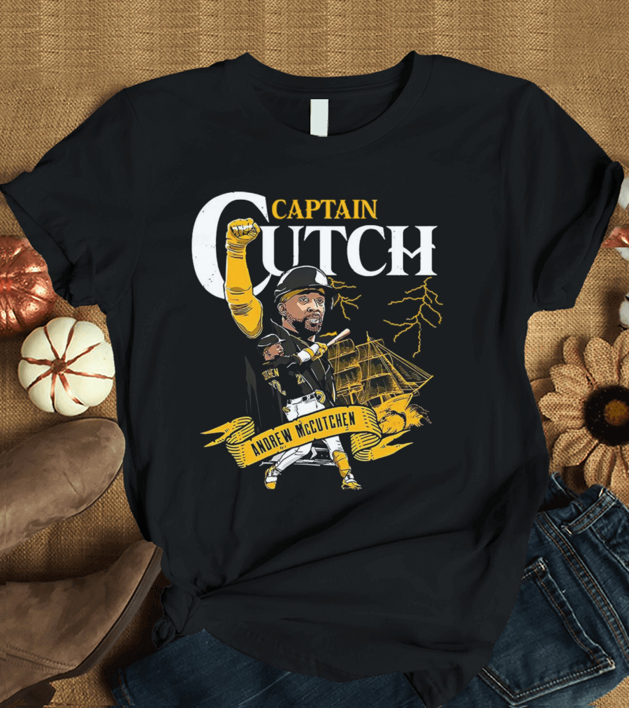 Andrew McCutchen Captain Cutch Pittsburgh Pirates Baseball T-Shirt