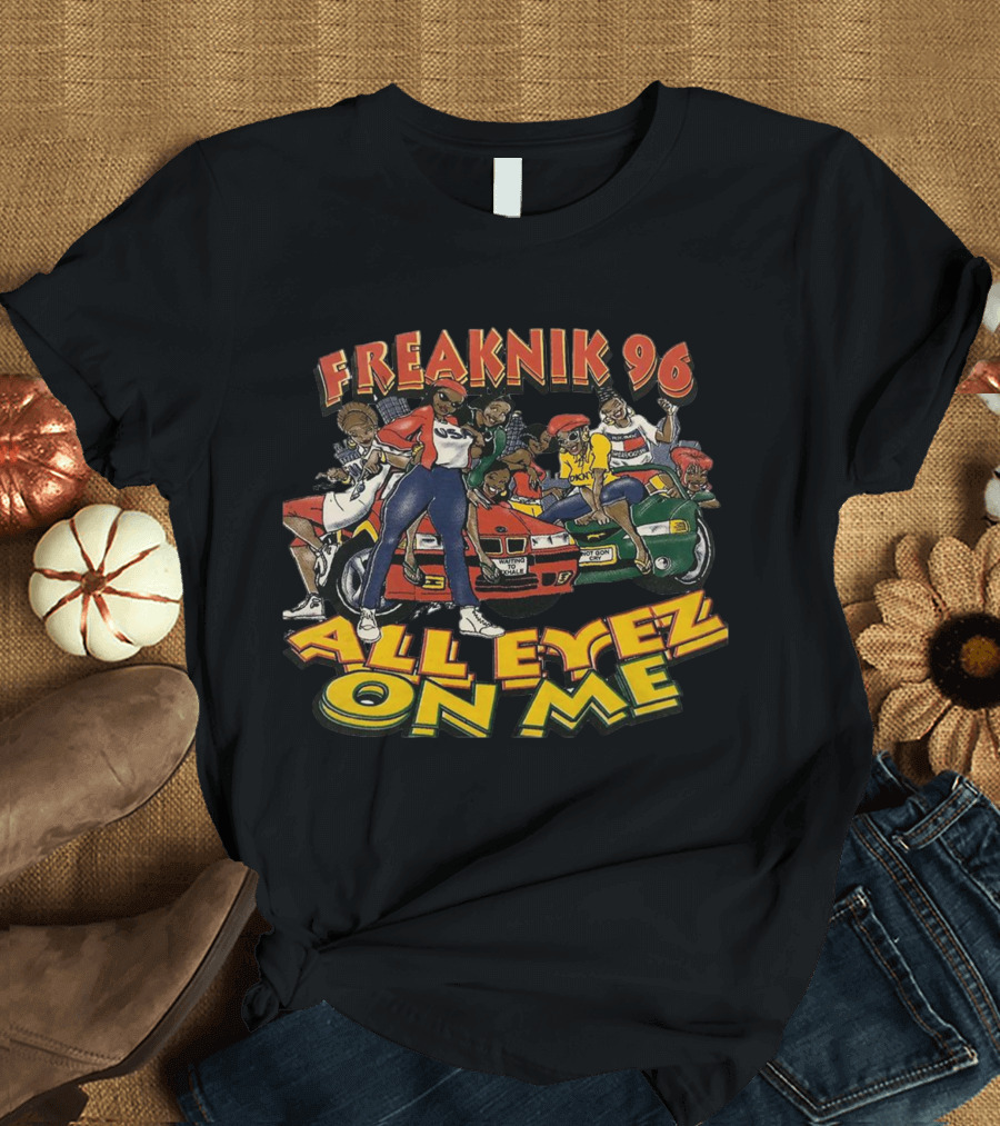 Freaknik 96 All Eyez On Me Party Scene With Cars And Dancers T-Shirt