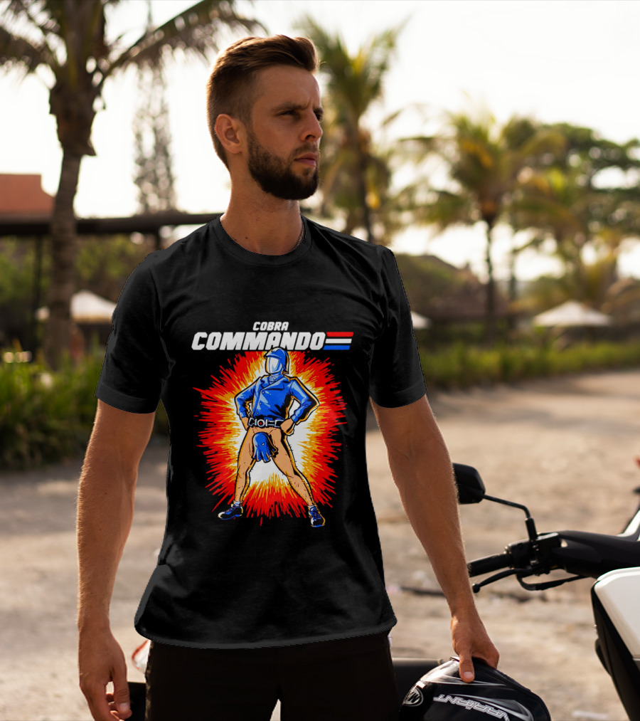 Cobra Commando Retro Action Cartoon Burst Hero T-Shirt