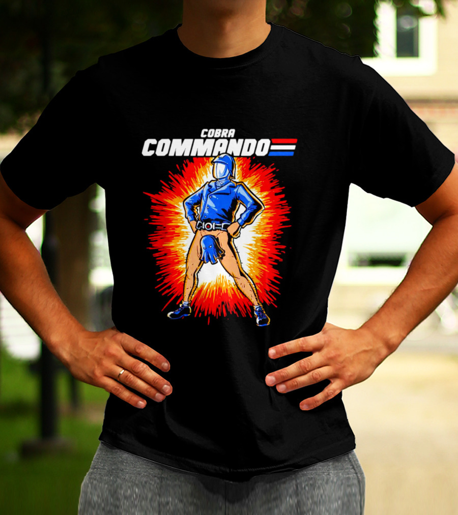 Cobra Commando Retro Action Cartoon Burst Hero T-Shirt