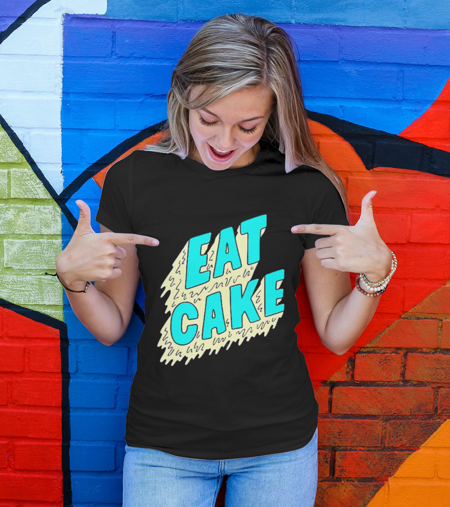 Eat Cake Retro T-Shirt