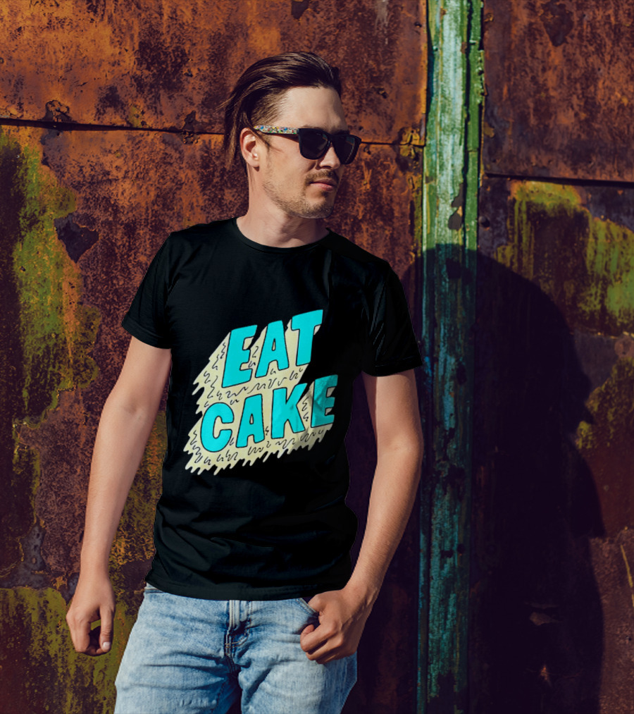 Eat Cake Retro T-Shirt