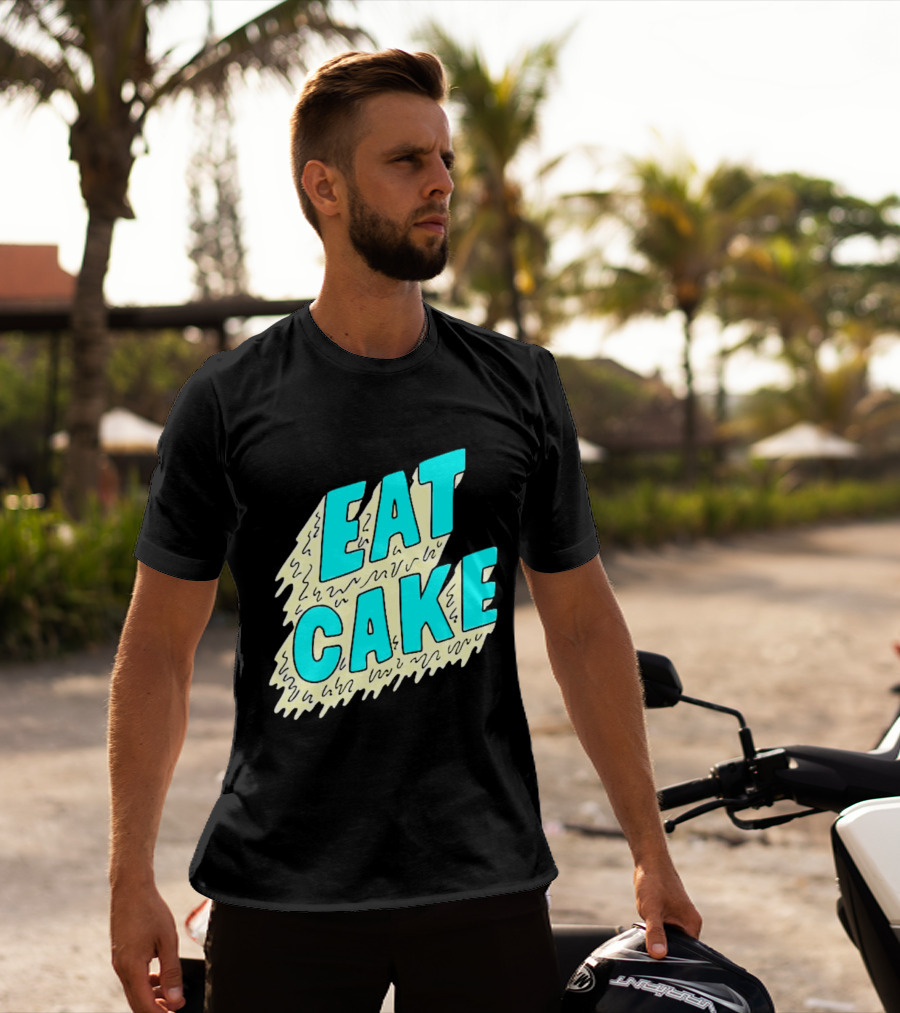 Eat Cake Retro T-Shirt
