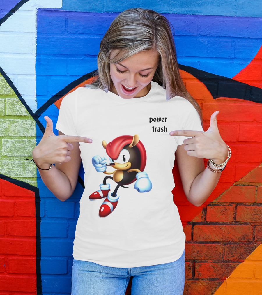 Mighty The Armadillo Power Trash Fist Ready T-Shirt