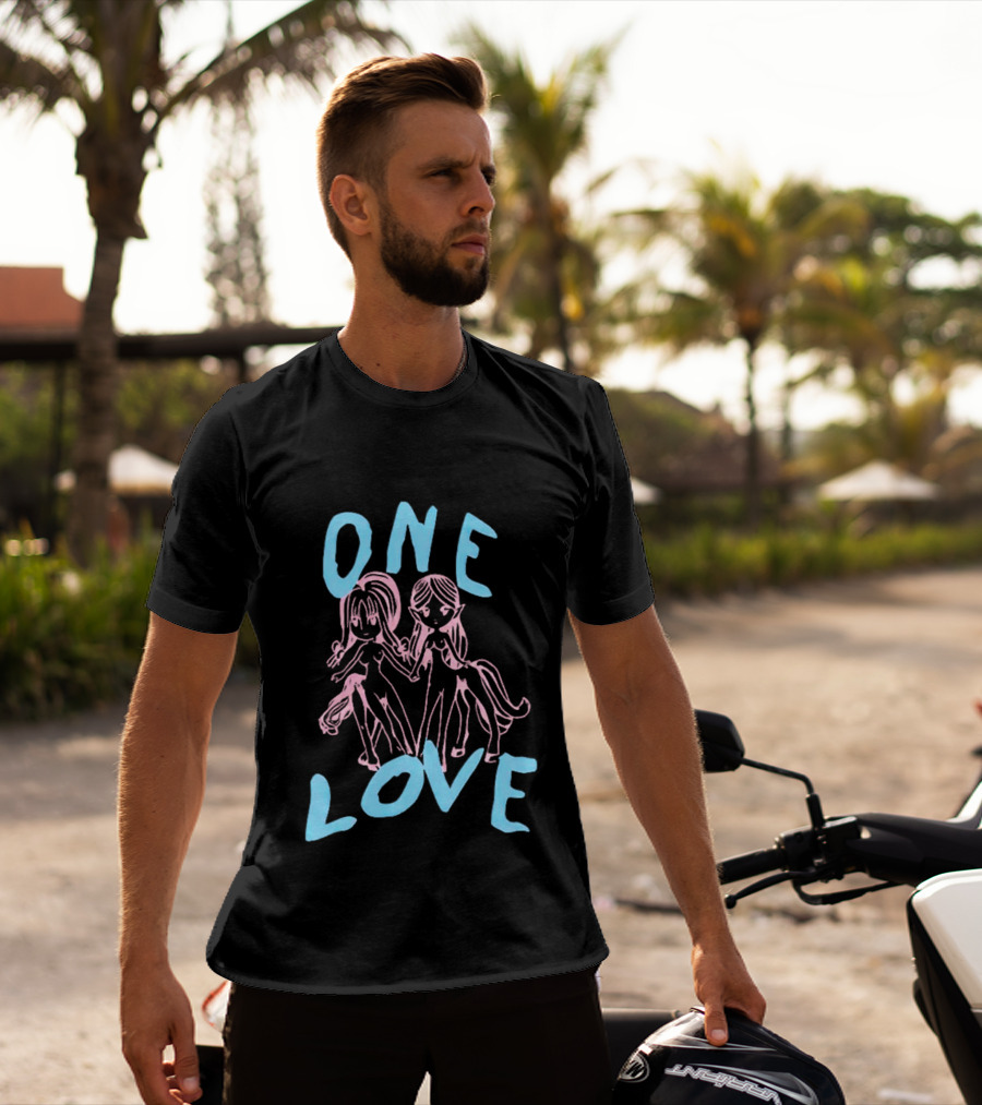 ONE LOVE Anime Characters Duo T-Shirt