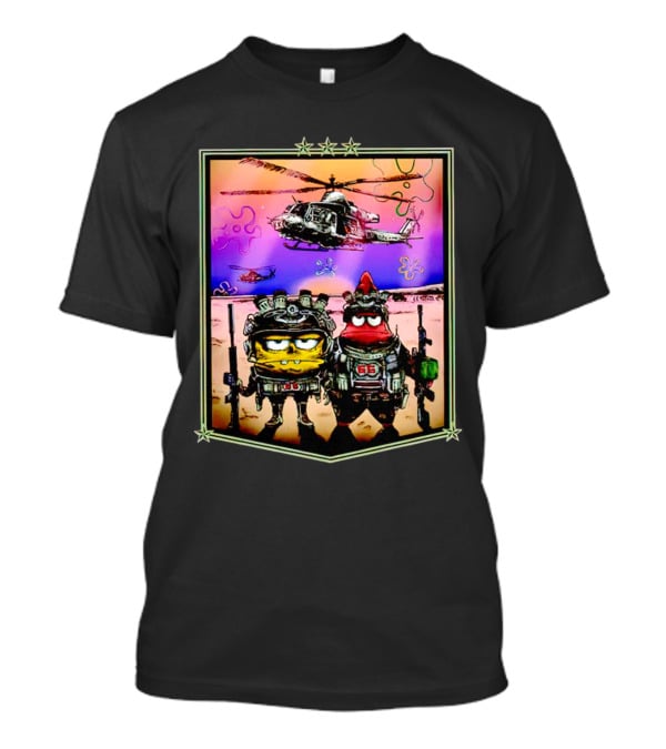 SpongeBob Patrick Military Helicopter Goofy Goobers T-Shirt