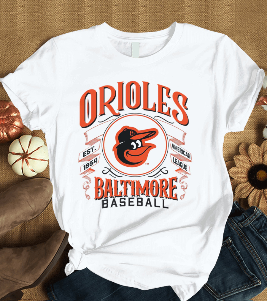 Orioles Baltimore Baseball American League Est 1954 T-Shirt