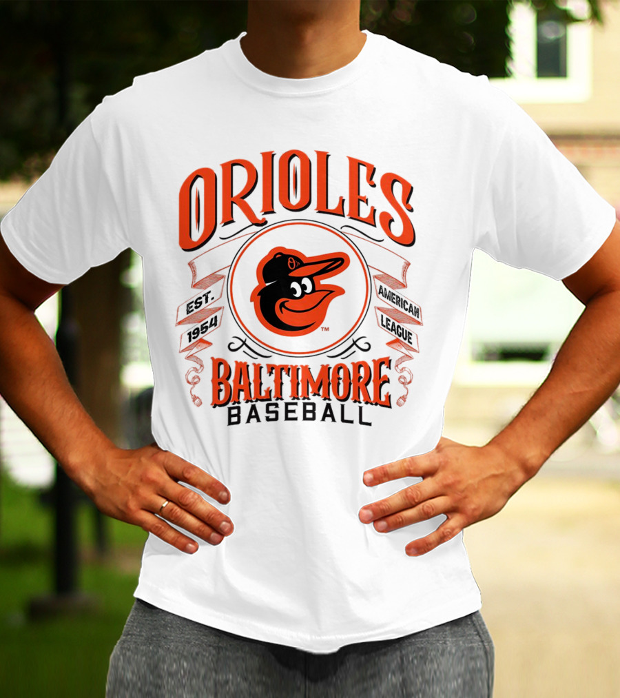 Orioles Baltimore Baseball American League Est 1954 T-Shirt