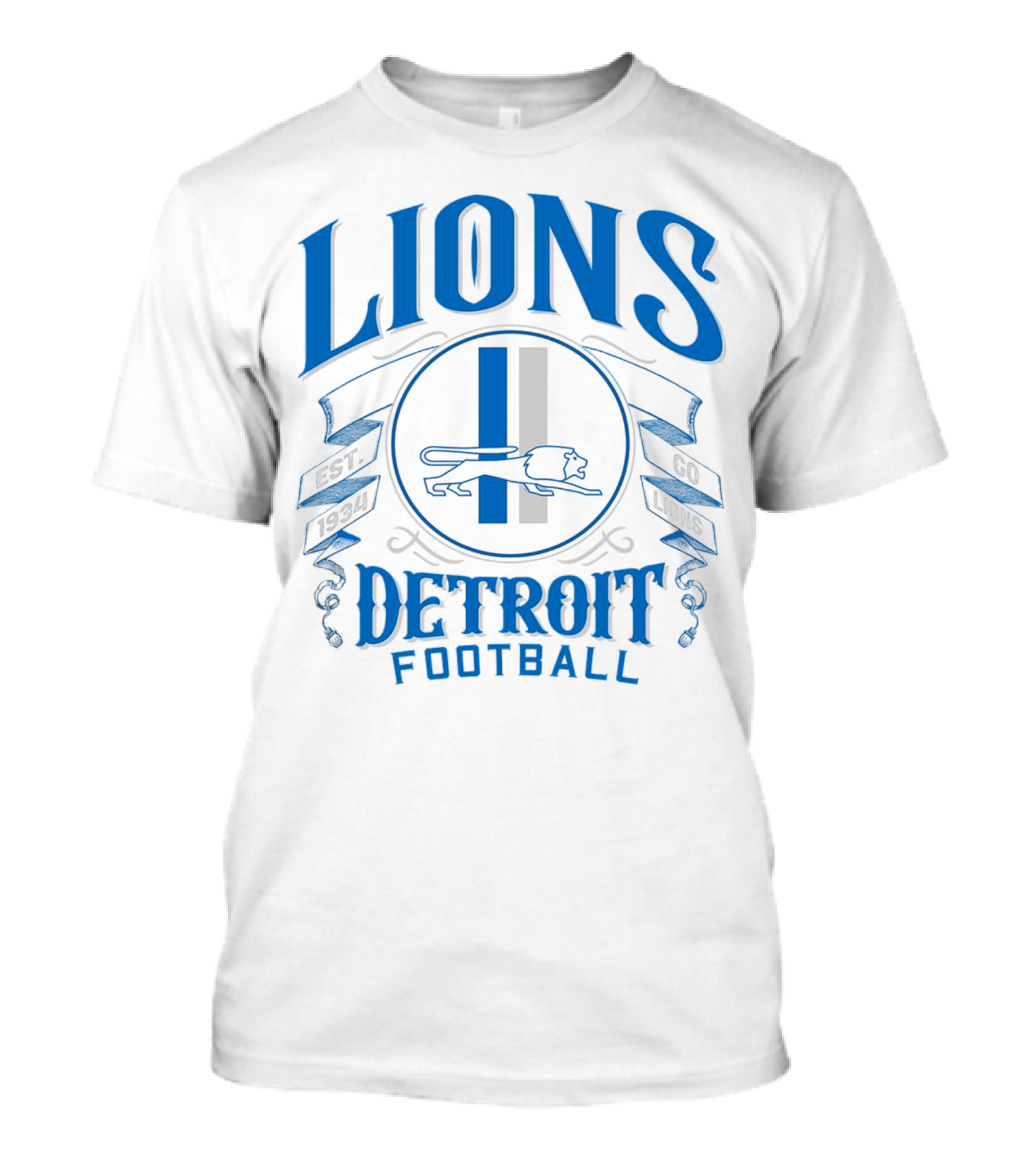 Detroit Lions Football Go Lions Est 1934 T-Shirt
