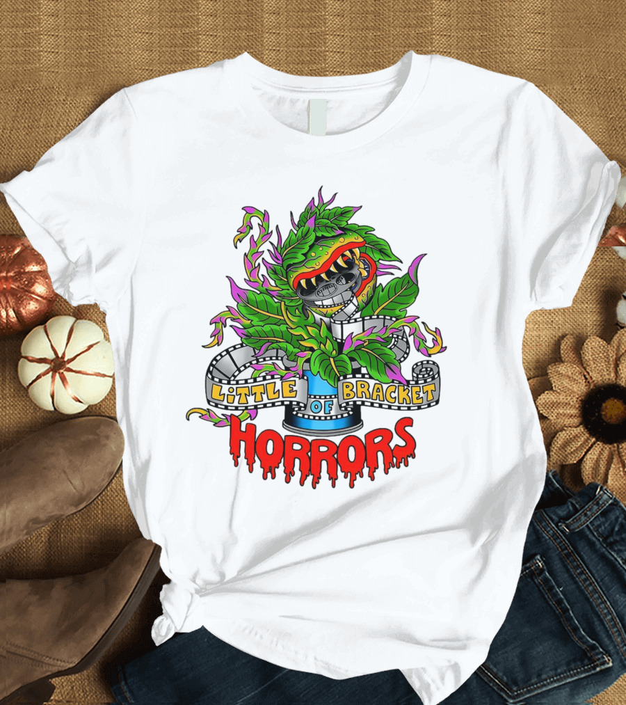 Little Bracket Of Horrors Film Reel Plant T-Shirt