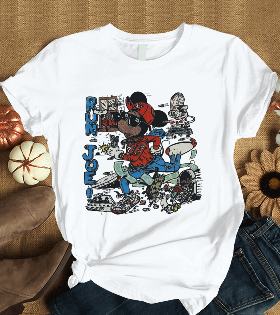 RUN JOE Run D.M.C. Mickey Mouse T-Shirt