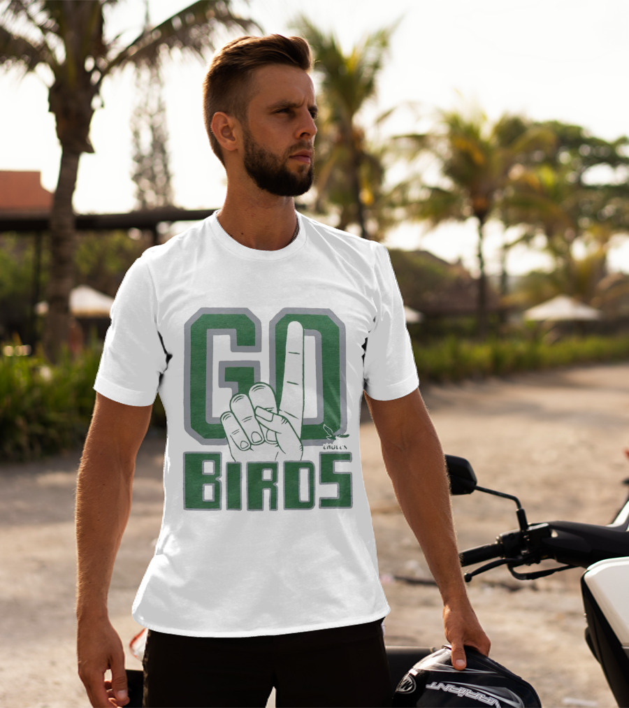 Philadelphia Eagles Go Birds Finger Gesture T-Shirt