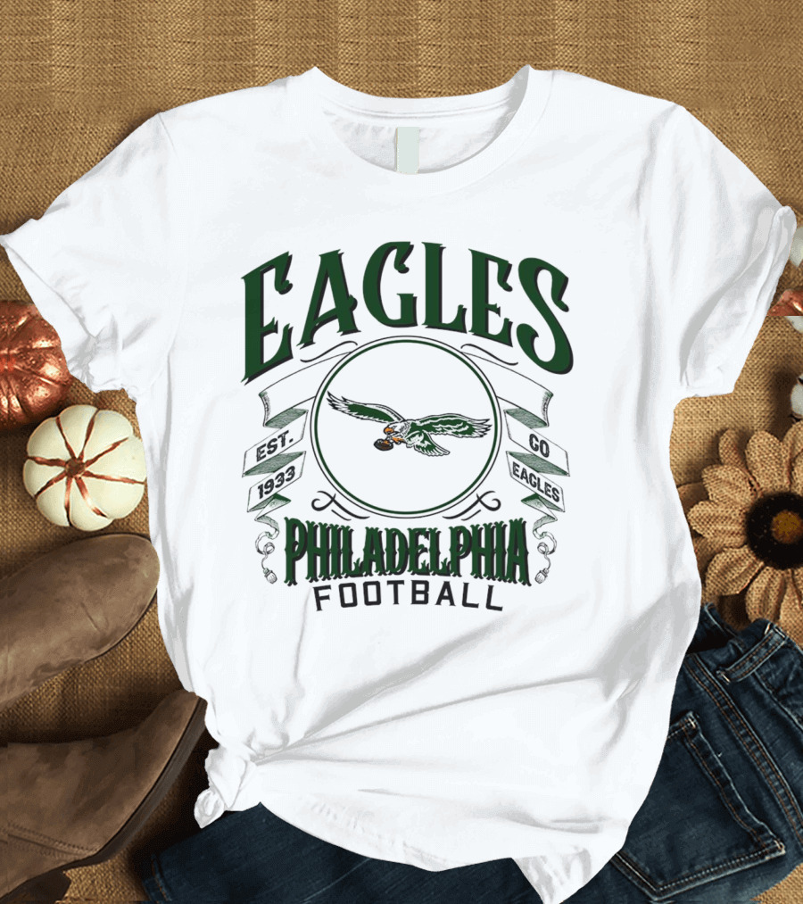 Philadelphia Eagles Football Est 1933 Go Eagles NFL T-Shirt