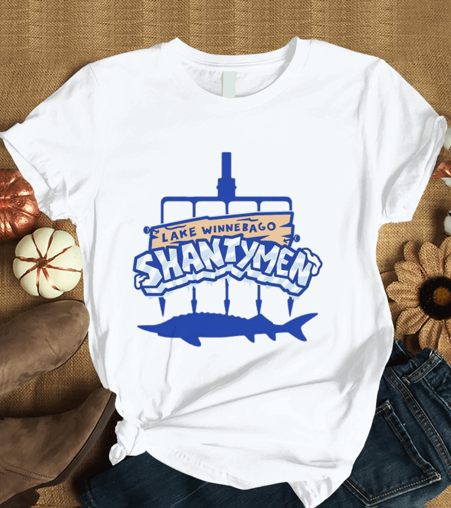 Lake Winnebago Shantymen Ice Fishing Spear T-Shirt