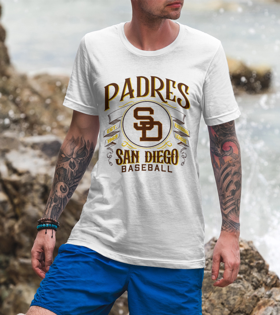 Padres San Diego Baseball National League Est 1969 SD T-Shirt