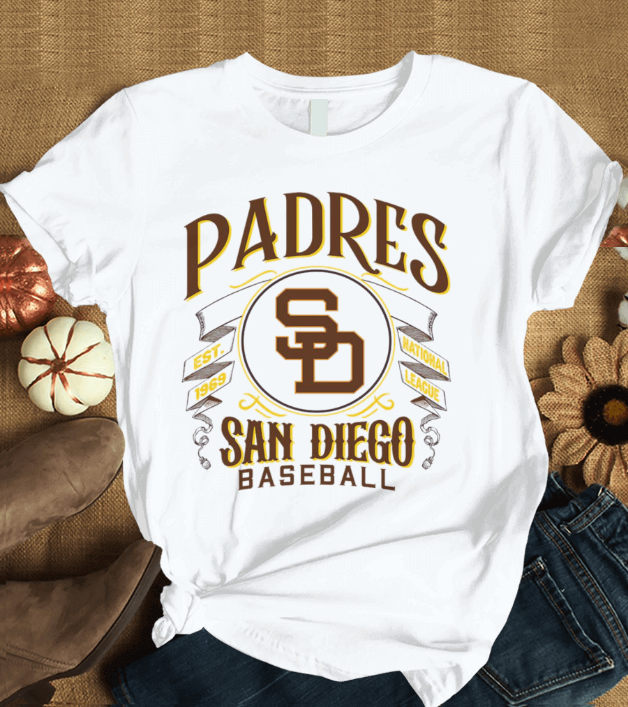 Padres San Diego Baseball National League Est 1969 SD T-Shirt