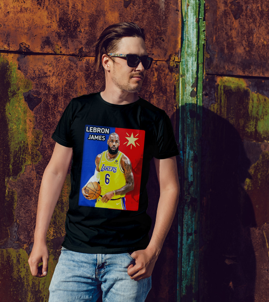 LeBron James Los Angeles Lakers Basketball Star 6 T-Shirt